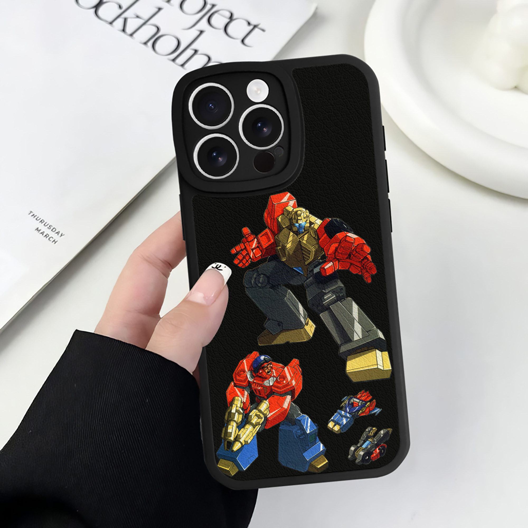 （画像用）  【iPhone 16シリーズ対応】シリコンスマホケース（レザー調） 材質：シリコン